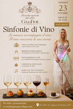 Carica l'immagine nel visualizzatore di Gallery, Evento: Sinfonie di Vino - 23 ottobre 2026