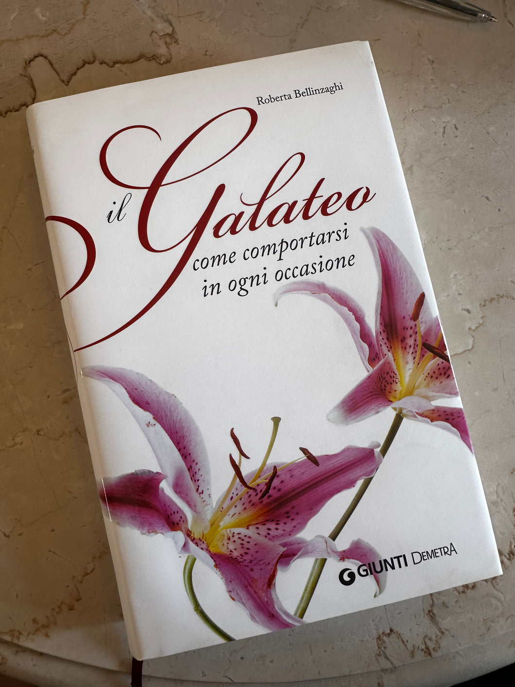 Libro: Il Galateo, come comportarsi in ogni occasione.