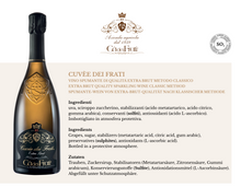 Carica l&#39;immagine nel visualizzatore di Gallery, Cuvèe dei Frati Spumante Extra Brut - 750ml

