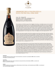 Carica l'immagine nel visualizzatore di Gallery, Amarone della Valpolicella DOCG Pietro Dal Cero - 750ml
